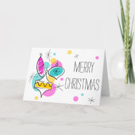 Retro Tree Baubles Gruppe Weihnachten im Text