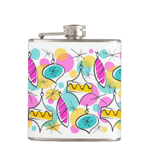 Retro Tree Baubles Multiflasche Flachmann