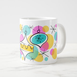 Retro Tree Baubles Tasse Jumbo