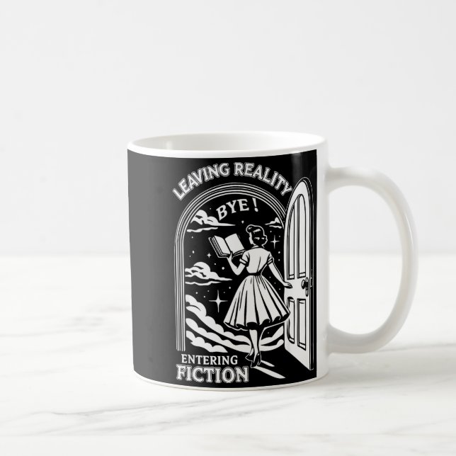 Retro Trendy Bookish Book Lover Reading Quotes Lea Kaffeetasse (Rechts)