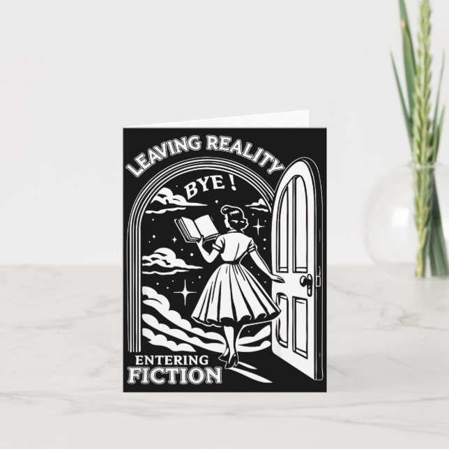 Retro Trendy Bookish Book Lover Reading Quotes Lea Karte (Vorderseite)