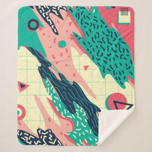 Retro Trendy Memphis Geometric Wallpaper Sherpadecke