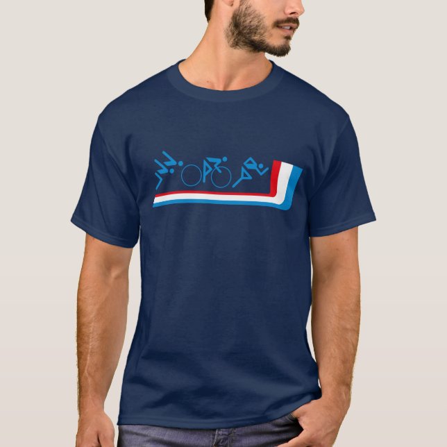 Retro Triathlon-T - Shirt (Vorderseite)