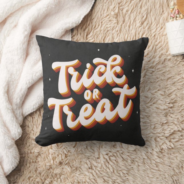 Retro Trick oder Treat Kissen (Decke)