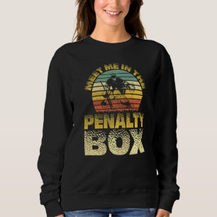 Retro trifft mich in der Eishockey-Eishockey-Eisho Sweatshirt