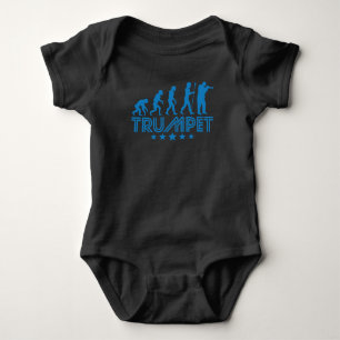 Retro Trompete-Evolution Baby Strampler