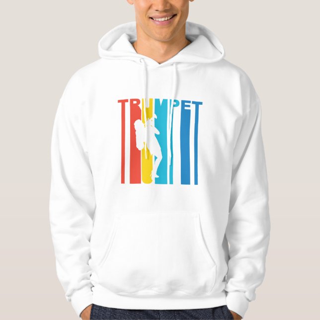 Retro Trompete Hoodie (Vorderseite)