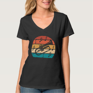Retro Trompete Messinstrument-Reinigungsset Schwer T-Shirt