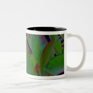 Retro-Tropenstoff Zweifarbige Tasse