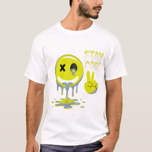 Retro Tropfen Lächeln mit Coolen Vibes T-Shirt