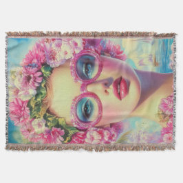 Retro Tropical Beauty Decke