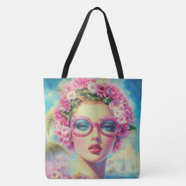 Retro Tropical Beauty Tasche