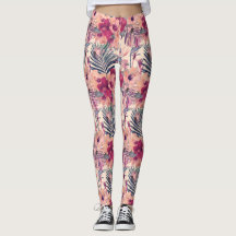 Retro Tropical Hibiskus Wren Pattern