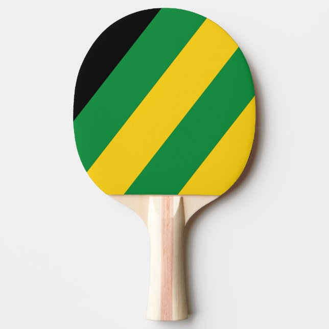 Retro Tropical Palm Bold gestreift Tischtennis Schläger (Vorderseite)