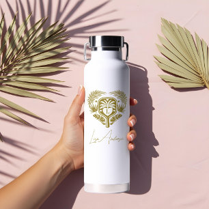 Retro Tropical Palm Tree Pickleball Brautparty Trinkflasche