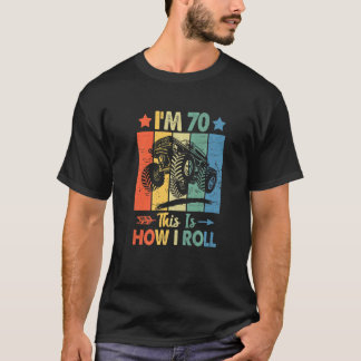 Retro Trucker Geburtstag So Roll ich 70. Geburtsta T-Shirt