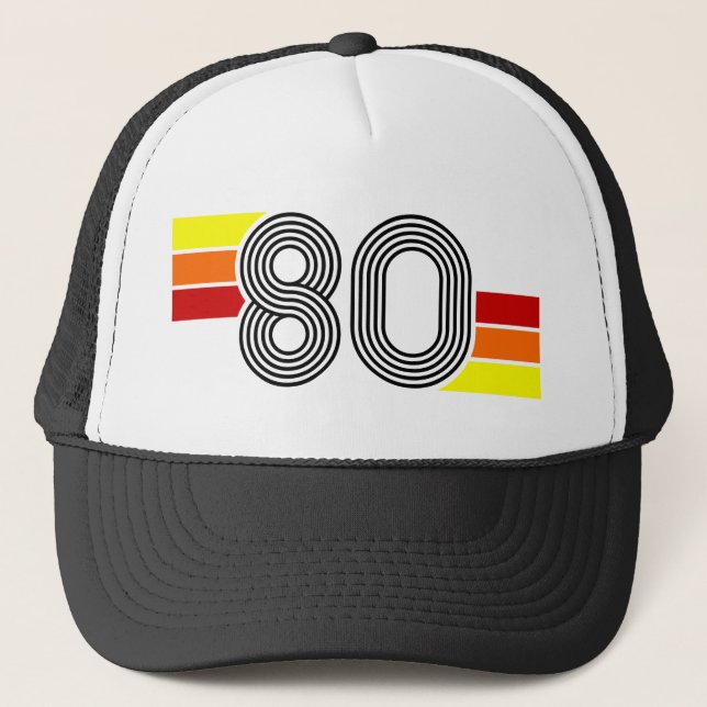 Retro Trucker Hat der 80er Jahre Truckerkappe (Vorderseite)
