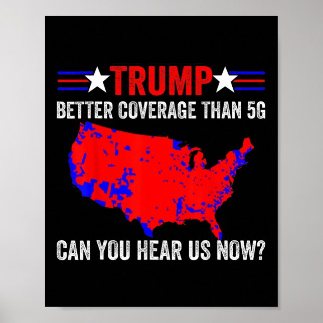 Retro Trump besser abdecken als 5g können Sie höre Poster (Vorne)