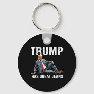 Retro Trump hat großartige Jeans Meme 1 Schlüsselanhänger