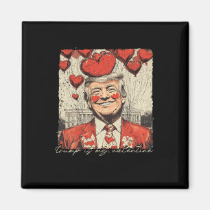 Retro Trump ist der Valentinstag Trumps Magnet