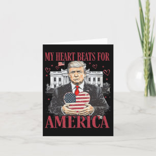 Retro Trump ist mein Valentine Trump im Weißen Hau Karte