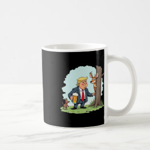 Retro Trump jagen Hirsch Funny Beer Drink Hunti Kaffeetasse