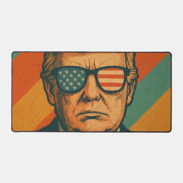 Retro Trump Schreibtischunterlage (Vorderseite)