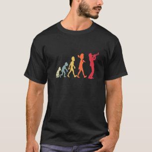 Retro Trumpet Evolution Funny für Trumpet Player T-Shirt