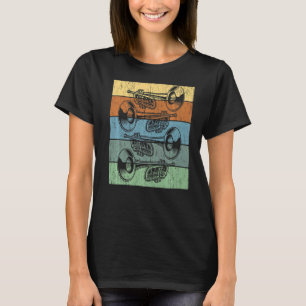 Retro Trumpet Player Trumpeters Musiker Musical Mu T-Shirt