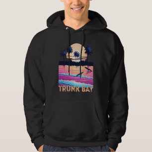 Retro Trunk Bay USVI Souvenir Surfen Hoodie