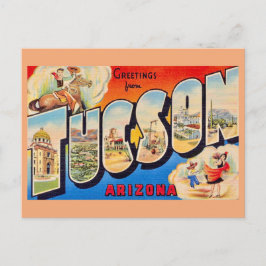Retro-Tucson-Arizona-Postkarte Postkarte