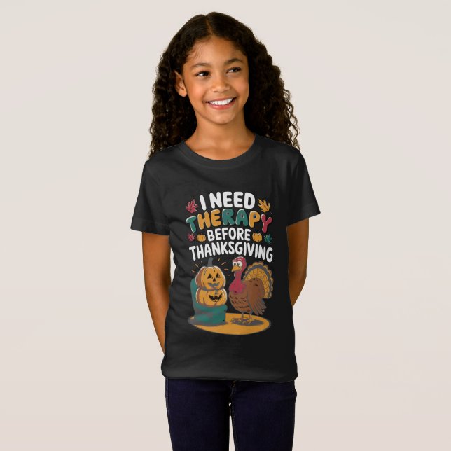 Retro Turkey Therapy  T-Shirt (Vorne ganz)