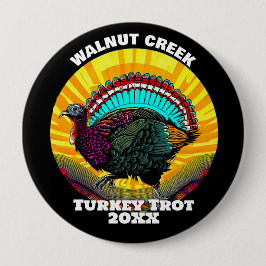 Retro Turkey Trot Button