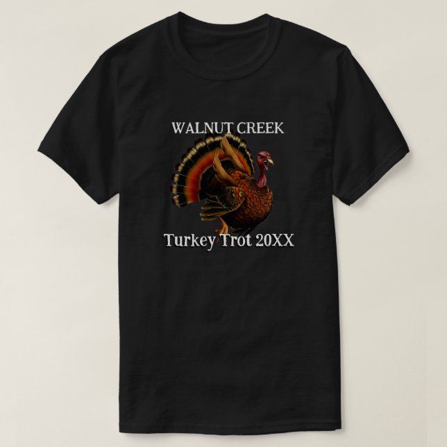 Retro Turkey Trot T-Shirt (Design vorne)