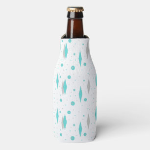 Retro Türkis-Diamant u. Sternexplosion-Flasche Flaschenkühler