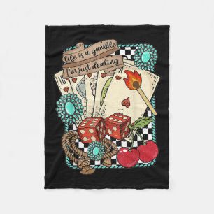 Retro Türkis Western Wilder Westen Cowboy Cowgirl  Fleecedecke
