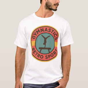 Retro-Turnen-Logo – Vintage-Sportdesign T-Shirt
