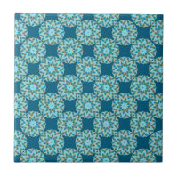 Retro Turquoise & Aqua Dots & Stars