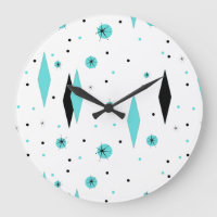 Retro-Turquoise Diamanten und Sternexplosionen-Wan