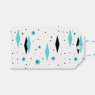 Retro Turquoise Diamonds & Sternexplosionen Gift T Geschenkanhänger