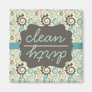 Retro Turquoise Saubere Geschirrspülmaschine Magne Magnet