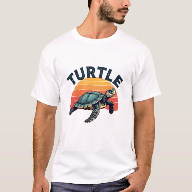 Retro Turtle T-Shirt (Vorderseite)