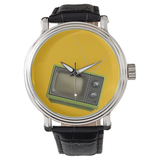 Retro-TV Armbanduhr (Vorderseite)