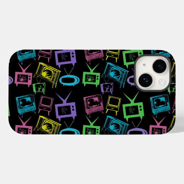 Retro-TV Case-Mate iPhone 14 Hülle (Rückseite (Horizontal))