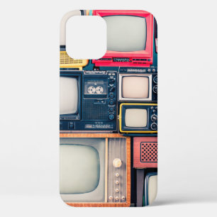 Retro-TV-Empfänger Set aus zirka 60er, 70er und 80 Case-Mate iPhone Hülle