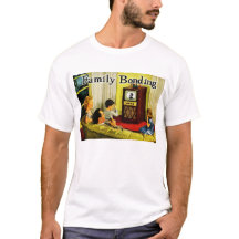 Retro-TV-Familien-T-Shirt (Familienbindung)