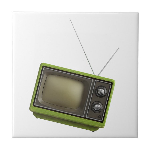 Retro-TV Fliese (Vorderseite)