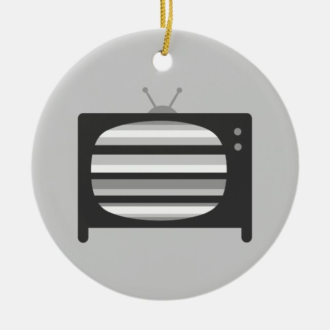Retro-TV Keramikornament (Vorne)