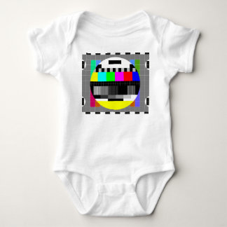 Retro TV ohne Signalanzeige. Baby Strampler