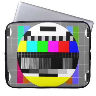 Retro TV ohne Signalanzeige. Laptopschutzhülle